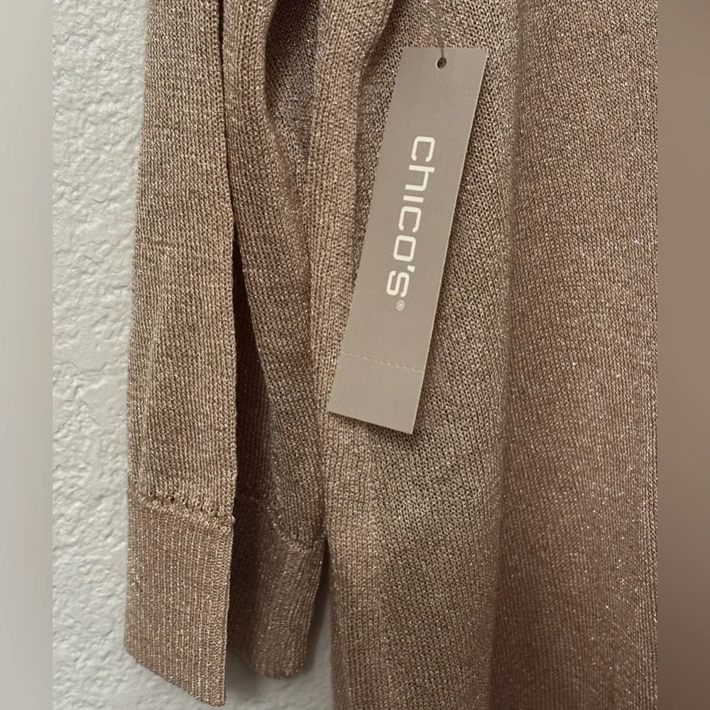 Chico's Gold Cardigan Women’s 2 Large - Picture 11 of 12